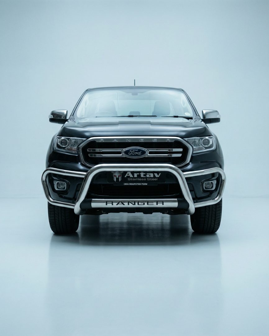 ARTAV - Ford Ranger T6 Facelift Tri Bumper Stainless - 150045T (N/S)