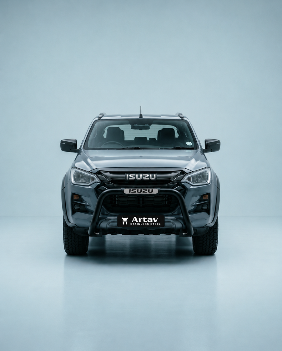 ARTAV-Isuzu DMAX PDC Nudge Bar Black w Top Brackets Included (Fits Gen 7 Facelift Model BS-1600098-26-)-