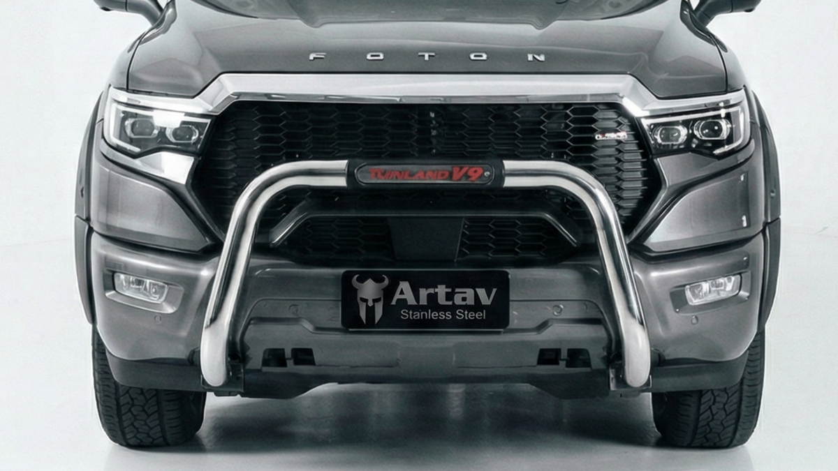 Artave - Foton Tunland V9 PDC Nudge Bar Stainless - 135024T-DFS