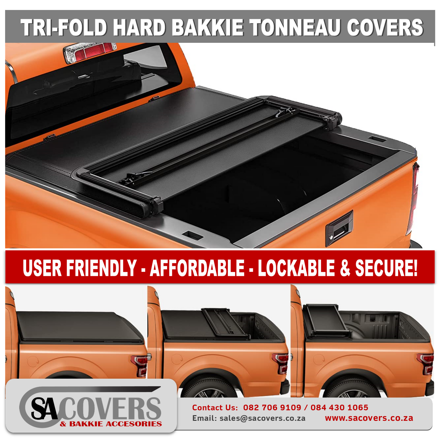 Tri-Fold Hard Cover Kia Tasman