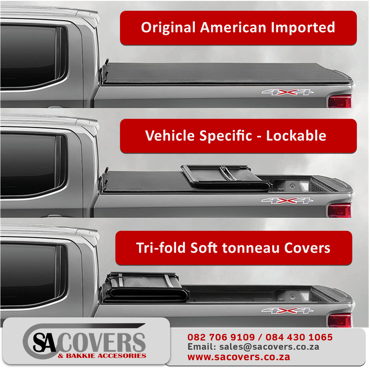 Tri-Fold Soft Cover Kia Tasman