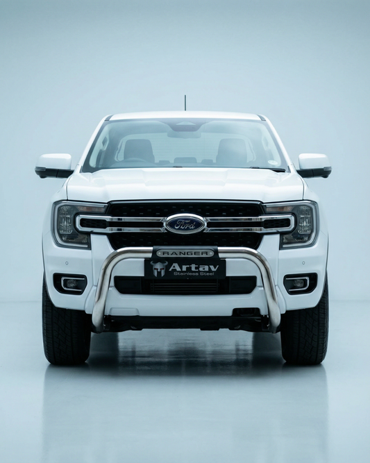 ARTAV - Ford Ranger Next Gen PDC Nudge Bar Stainless (Fits all Models) - 150050T-24
