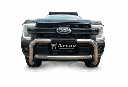 ARTAV - Ford Ranger Next Gen Wildtrak PDC Nudge Bar Stainless (New Decal Design) - 150054T-WTD-24