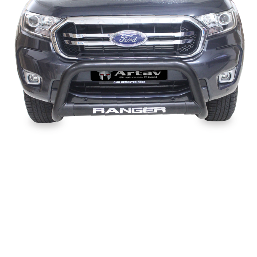 ARTAV - Ford Ranger T6 Facelift Nudge Bar Black - BS-150041