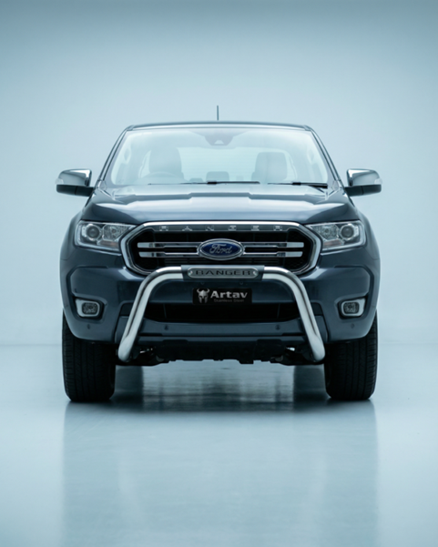 ARTAV - Ford Ranger T6 Facelift PDC Nudge Bar Stainless - 150046T