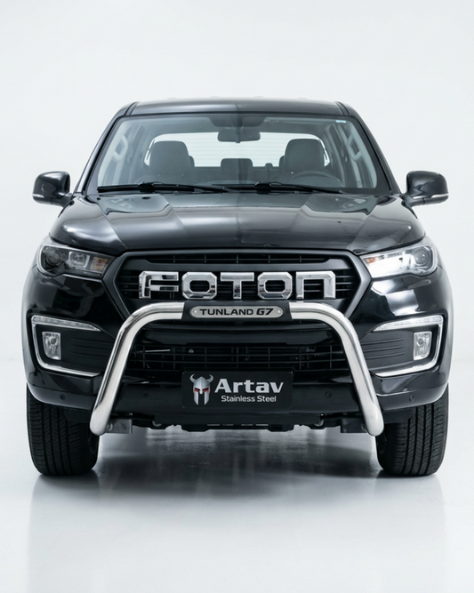 ARTAV - Foton Tunland G7 Nudge Bar Stainless (PDC Approved) – Fits DC & SC Models - ART13500T