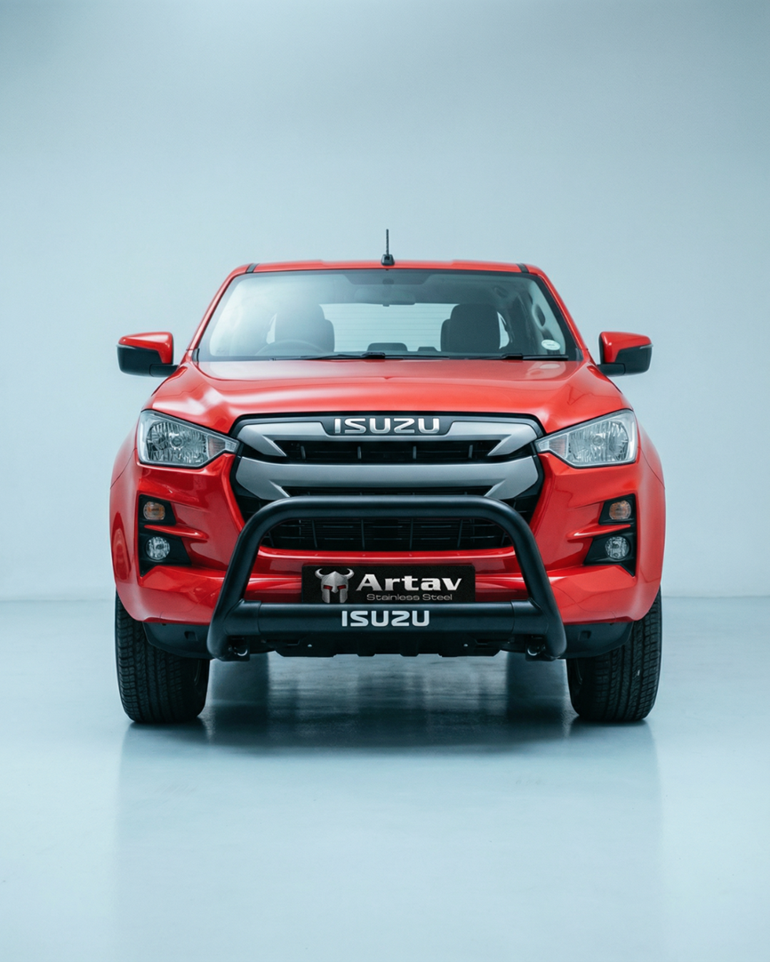 ARTAV - Isuzu DMAX Nudge Bar w Oval Cross Member Black (Fits Gen 6 RT85 & Gen 7) - BS-1600091