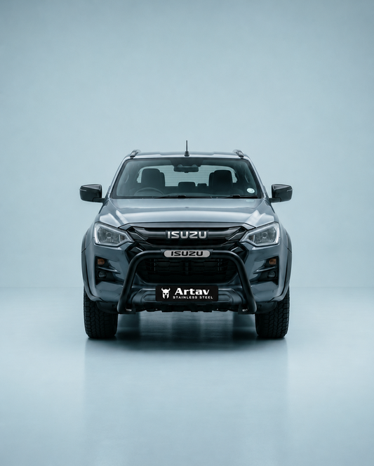 ARTAV-Isuzu DMAX PDC Nudge Bar Black w Top Brackets Included (Fits Gen 7 Facelift Model BS-1600098-26-)-