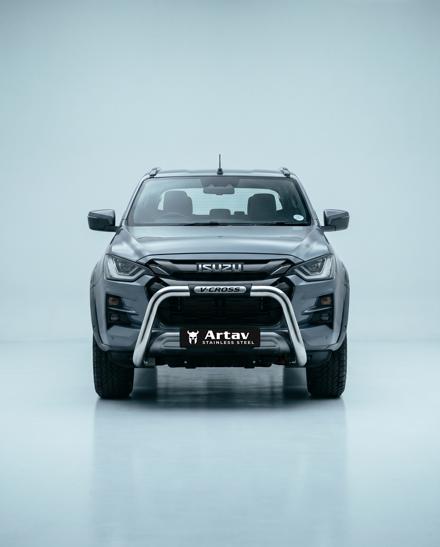 ARTAV-Isuzu Gen 7 VCROSS Branded PDC Nudge Bar Stainless-SS-VCROSS-26