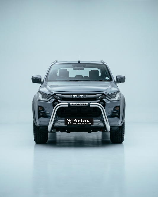 ARTAV-Isuzu Gen 7 VCROSS Branded PDC Nudge Bar Stainless-SS-VCROSS-26