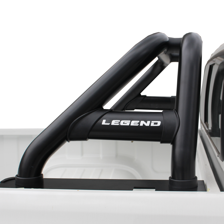 ARTAV - Toyota Hilux LEGEND Oval Sports Bar Double Cab & Extended Cab Black - BS-80063