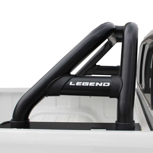 ARTAV - Toyota Hilux LEGEND Oval Sports Bar Double Cab & Extended Cab Black - BS-80063