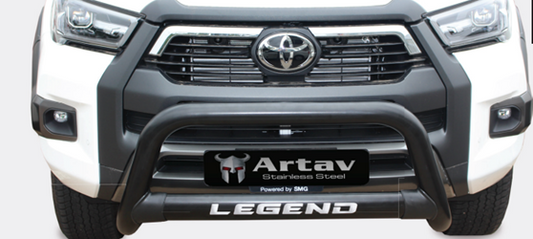 ARTAV-Toyota Hilux Legend Oval Nudge Bar Black 2020 - BS-80052