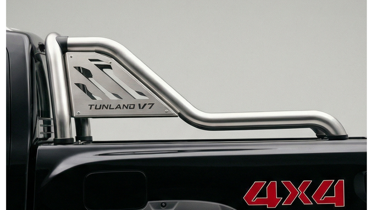 ARTAV - Foton Tunland V7 Extended Sports Bar w Steel Plate Stainless - 135022T-DFS