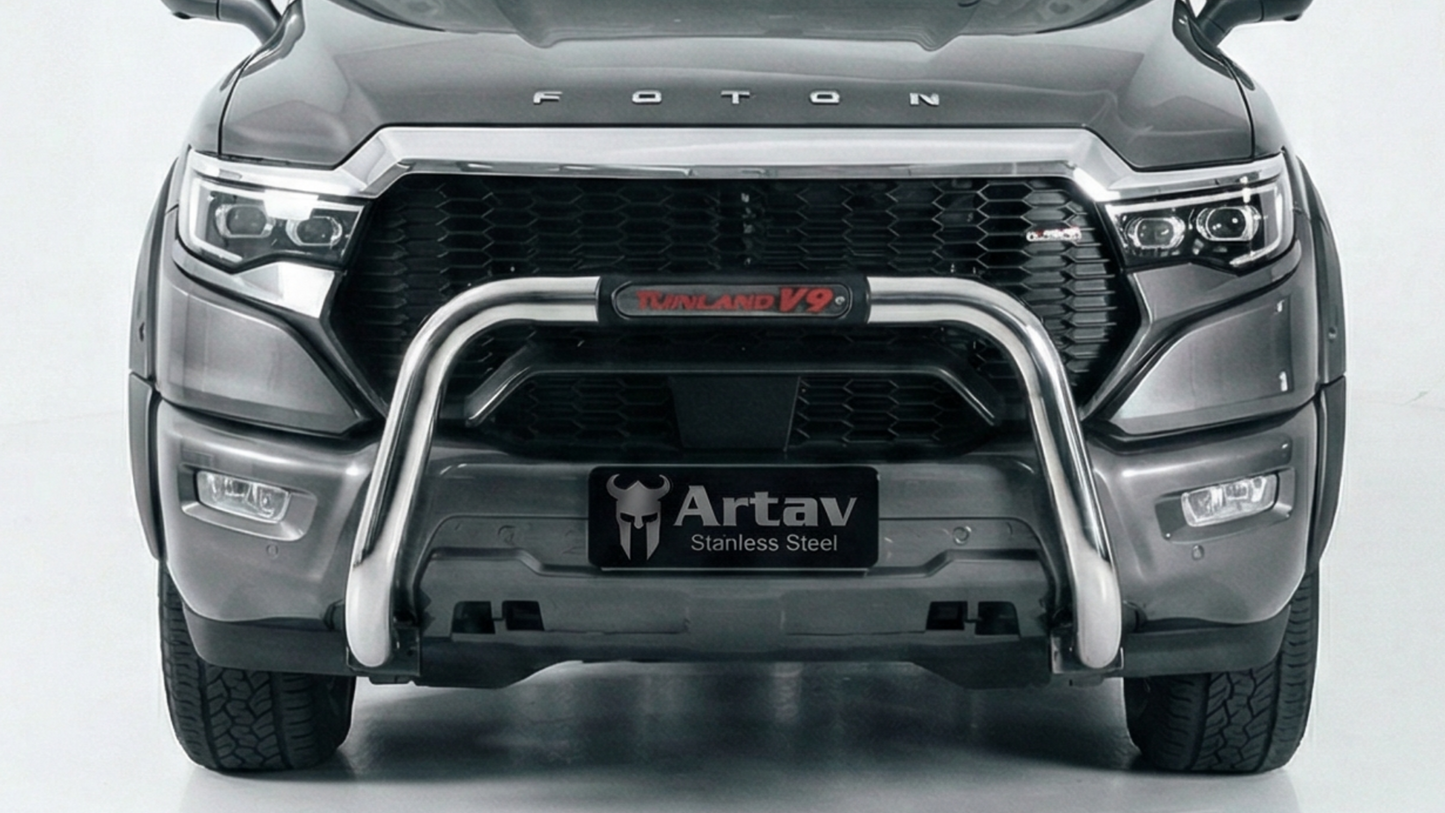 Artave - Foton Tunland V9 PDC Nudge Bar Stainless - 135024T-DFS