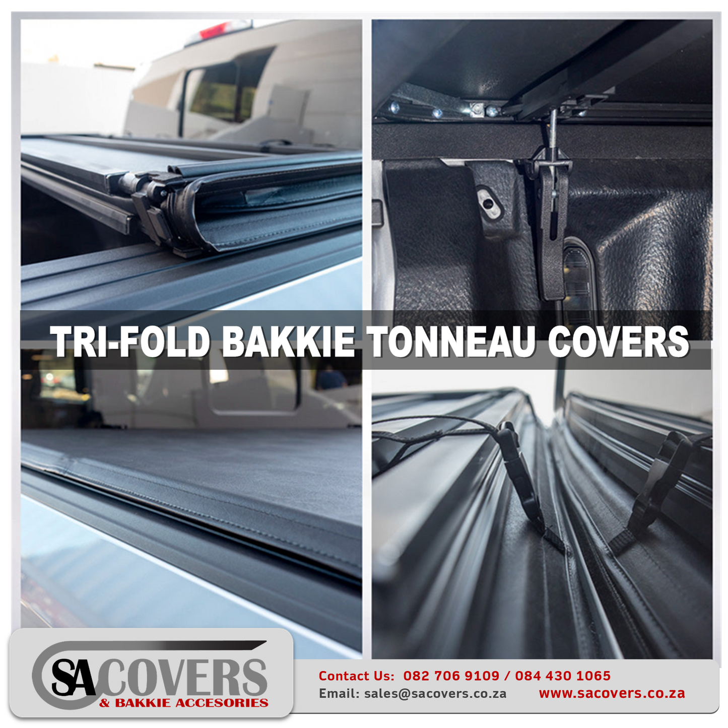 Trifold Hard Lockable Bakkie Tonneau Covers GWM P Series