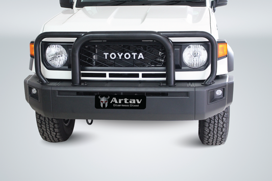 Artav - New Toyota Landcruiser 70 Series Grill Guard Black -