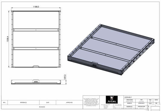 ARTAV - EEZILOADER for Ford Ranger & VW Amarok Next Gen – Double Cab Models - ART-CARGOST-RA