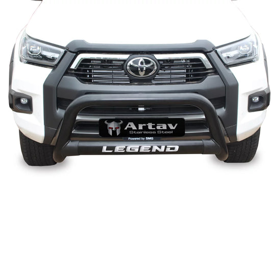 Toyota Hilux LEGEND Oval Nudge Bar Black